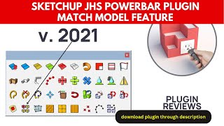 SketchUp tutorial  model matching tool  JHS powerbar plugin [upl. by Zahavi]