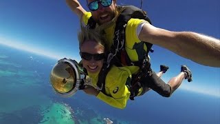 Cricket World Cup trophy tour kicks off with skydive [upl. by Dimond]