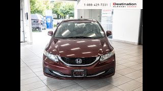 2014 HONDA CIVIC EX  RELIABLE  PRACTICAL COMPACT CAR  34499A [upl. by Huxham]