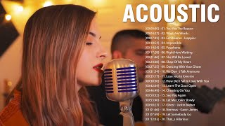 Soft Acoustic Songs Cover  Popular English Love Songs Cover  Top Hits Acoustic Cover 2024 Playlist [upl. by Leugar]