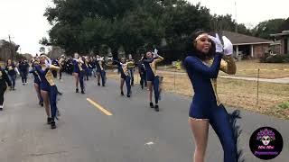 Carencro High quotGolden Bruinquot Marching Band  40th Carencro Mardi Gras Parade 2024  Carencro LA [upl. by Nomannic]