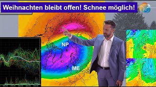 MittelfristUpdate Für Weihnachten ist noch alles offen  Schnee wäre möglich Polarwirbel eiert [upl. by Lacsap385]