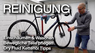 Radreinigung mit MucOff Pressure Washer amp Kettenpflege mit Dry Fluid KeramikÖl [upl. by Nnylg]