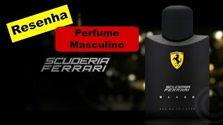 PERFUME MASCULINO SCUDERIA FERRARI BLACK  FERRARI  RESENHA [upl. by Arst]