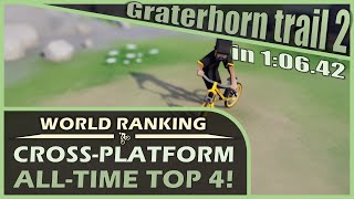 Graterhorn trail 2 in 10642  Alltime World top 4  Lonely Mountains Downhill Speedrun [upl. by Tabshey65]