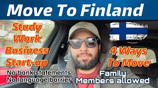 4 Ways To Move Finland  Finland work permit  study visa  Business visa  Finland immigration [upl. by Nnaer502]