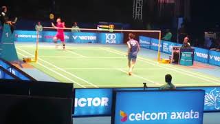 Lee Chong Wei OUTCLASSES Chen Long at Malaysian Open 2016 Nice Angle [upl. by Azrim255]