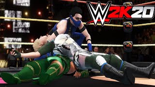 Kitana v Jade v Cassie Cage  WWE 2K20 Extreme Rules Elimination Match [upl. by Marou]