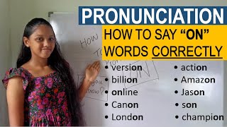 English Pronunciation Fix How to say on words correctly every time English with Sanjana [upl. by Lust]