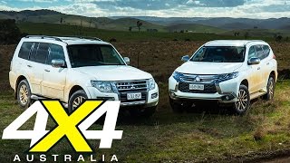 Mitsubishi Pajero vs Pajero Sport  Road test  4X4 Australia [upl. by Leumhs]