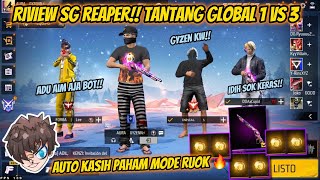 TANTANG 3 PLAYER GLOBAL SONGONG 1 VS 3 PAKE SG 2 REAPER AUTO KASIH PAHAM 🔥 [upl. by Acenes]