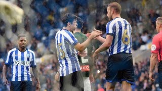 Wu Lei hits stunning late equaliser at Hillsborough  SWFC 22 Espanyol [upl. by Enahpets]