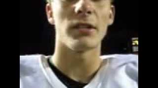 Mulvane quarterback RJ Rieger talks about the win over Collegiate [upl. by Yhtommit]