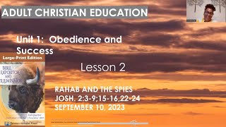 Lesson 2Rahab and the SpiesSeptember 10 2023 [upl. by Cirdes]