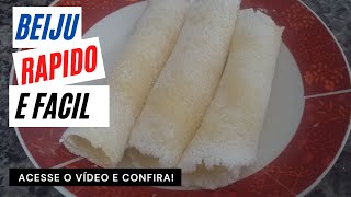 Beiju De Tapioca  Como Fazer Bem Rapido [upl. by Hymie]