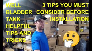 Well Pressure Bladder Tank Installation and Selection Tips [upl. by Jarrell929]