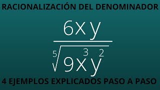 Racionalización del denominadormonomio con expresiones algebraicas explicado paso a paso [upl. by Bakki]