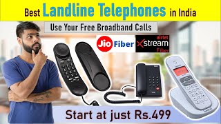 Best Landline Phone for Jio FiberAirtel BroadbandBSNL Fiber  Best Landline Phones 2024 under 500 [upl. by Ghassan]