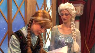 FULL New Frozen stage show in Fantasy Faire with Anna Elsa at Disneyland [upl. by Stanislaw]