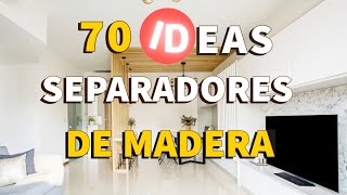 70 IDEAS para SEPARAR AMBIENTES MODERNOS de LISTONES de MADERA  DISEÑO DE INTERIORES ELEGANTES 2024 [upl. by Zurkow998]