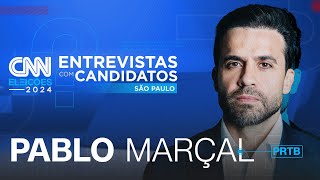 Pablo Marçal PRTB  CNN Eleições entrevistas com candidatos  São Paulo [upl. by Alyss]