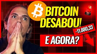 QUEDA DO BITCOIN E AGORA O QUE FAZER [upl. by Arrik945]