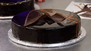 How To Make Perfect Chocolate Mirror Glaze  Miroir amp Tempering [upl. by Kina415]