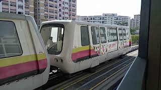 Retrofitted⬜C801A Sets 122132 departing South View LRT Station Choa Chu Kang Bound [upl. by Goodrich]