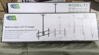 Kaloc klc T1 Ceiling Mount 32 to 75 inch TV support [upl. by Ioved33]