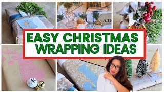 Christmas Gift Wrapping Ideas  Anyone Can Do These [upl. by Jeroma392]