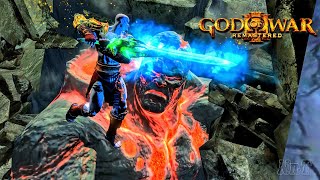 Kratos Kills Volcano Titan Perses Scene  God of War 3 Remastered HDR [upl. by Zilef]