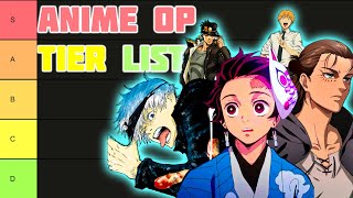 RANKING THE BEST ANIME OPENINGS [upl. by Sherlock847]