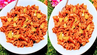 Red sauce pasta sauce spicy pasta recipe red sauce pasta recipe in hindiredsaucepastarecipe [upl. by Jola]