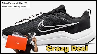 Nike Downshifter 12 Unboxing and Review  Nike Downshifter 12 Running shoes [upl. by Ciredec831]