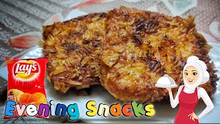 Evening Snacks Recipe in Tamil  BreadeggLays Recipe  Simple Recipe Tamil eveningrecipetamil [upl. by Ahsitruc]