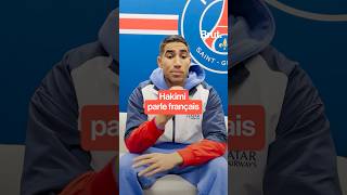 Le joueur du PSG Achraf Hakimi nous répond en français [upl. by Toombs]