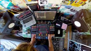 Techno Mix w Traktor Ableton Xone 92 Xone K1 Xone K2 Boss DD7 and Maschine [upl. by Donia]