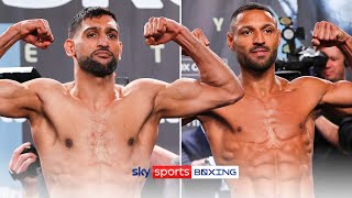 WEIGHIN Amir Khan vs Kell Brook 👊🏻💥 [upl. by Nerw]