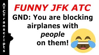 FUNNY JFK ATC CONTROLLER LOSES IT [upl. by Milks]