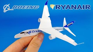 SAMOLOT SUPER MODEL Z PAPIERU  PAPER AIRPLANE BOEING 737 800 [upl. by Wailoo]