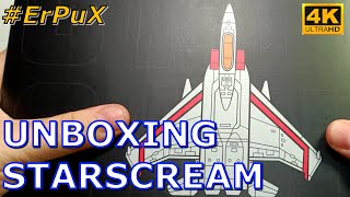 UNBOXING  STARSCREAM  Deformation Space DS01 CRIMSON WINGS  Transformers Masterpiece [upl. by Enaht]