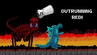 NES GODZILLA CREEPYPASTA GAME OUTRUNNING RED [upl. by Allbee]