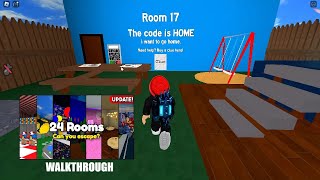 Roblox ESCAPE ROOM Walkthrough  All 24 Rooms WreckItGames [upl. by Constantine908]