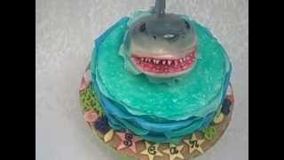 Shark  OceanThemed Cake by Cakes ROCK [upl. by Tubb688]