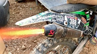 Akrapovic REV LIMITER RAW Sound Compilation🔥On Fire🔥KTM SXF 250 EnduroMotocross 🔰Dirtbike FreaX [upl. by Bille]