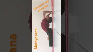 Matsyasana Hets yog and creative world like share and subcribe [upl. by Ettenuj]