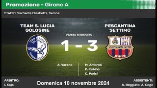 Campionato di Promozione Girone A Team SLGolosine  Pescantina [upl. by Slerahc]