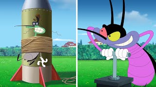 Oggy and the Cockroaches  A dangerous experience S06E36 CARTOON  New Episodes in HD [upl. by Treblah]