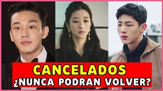 10 ACTORES COREANOS que fueron CANCELADOS en COREA 2024 [upl. by Eirret]