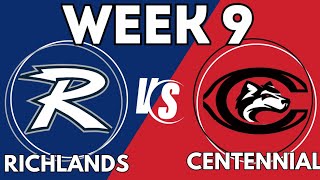 HS Series Richlands High vs Centennial  Week 9 [upl. by Wichern]